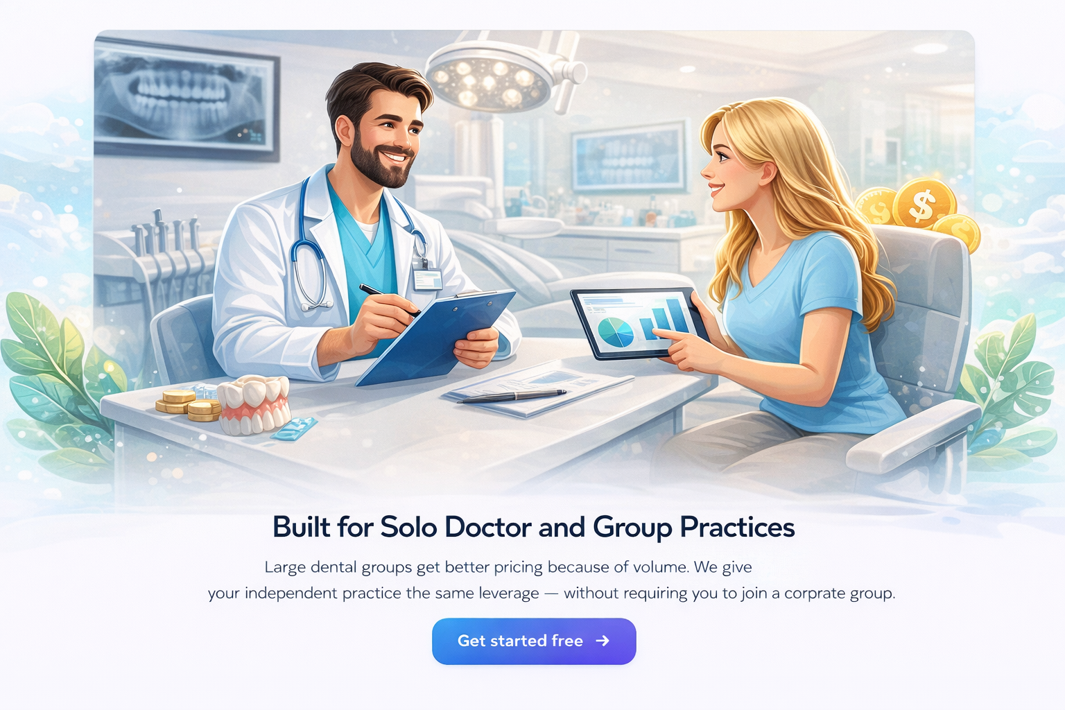 Solo and group dental practices — collaborative care and consultation